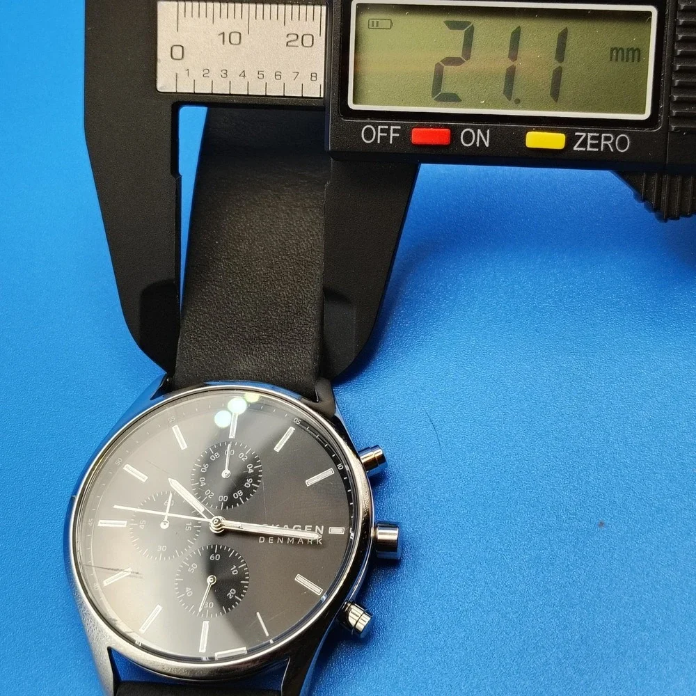 2019 Skagen Denmark Holst Chronograph 42mm‎ Mens Quartz Watch Fully Restored